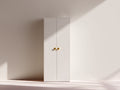 Armario de madera 80 x 50 x 190 cm - beige claro - dormitorio - diseño moderno de 2 puertas