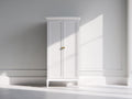 Armario de madera 90 x 50 x 190 cm - blanco - dormitorio - diseño clásico de 2 puertas
